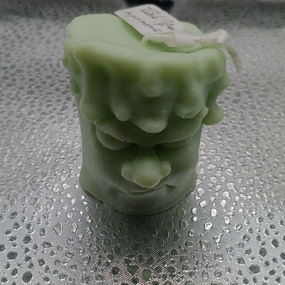 🎃 BaRich Candle For Life 💕 Hand Made!!! Mint Green Decorative Candle